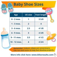 12 18 Month Shoe Size Chart