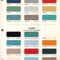 1966 Ford Truck Color Chart