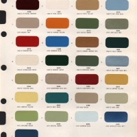 1970 Ford F100 Color Chart