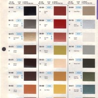 1970 Mercedes Benz Color Chart