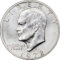 1972 Eisenhower Silver Dollar Value Chart