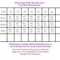 1x 2x 3x Size Chart