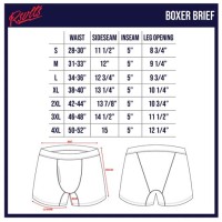 2 X Ist Underwear Size Chart