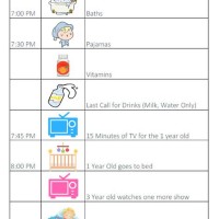 2 Year Old Bedtime Routine Chart