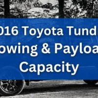 2016 Tundra Towing Capacity Chart