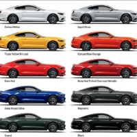 2017 Ford Mustang Color Chart