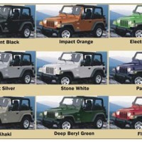 2017 Jeep Wrangler Color Chart