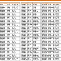 22 5 Tire Size Chart