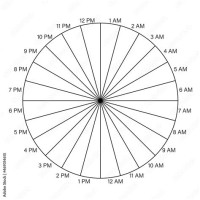 24 Hour Pie Chart Template Excel