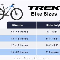 26 Inch Trek Mountain Bike Size Chart