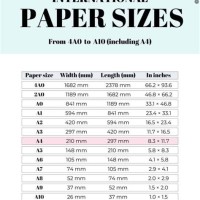 A4 Size Chart Paper In Cm