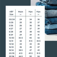 Abercrombie And Fitch Mens Jeans Size Chart