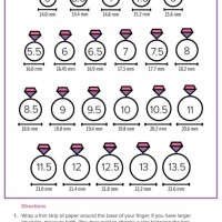 Actual Ring Size Chart Printable