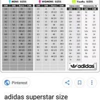 Adidas Boy Shoe Size Chart