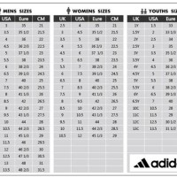 Adidas Junior Shoe Size Chart