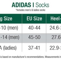 Adidas Socks Size Chart India