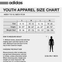 Adidas Tiro Youth Size Chart