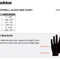 Adidas Youth Filthy Quick Football Gloves Size Chart