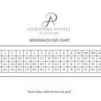 Adrianna Papell Size Chart Centimeters