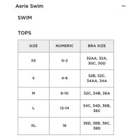 Aerie Bathing Suit Top Size Chart