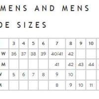 Aerosoles Shoe Size Chart