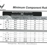 Air Force Pt Chart 2021