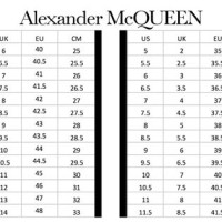 Alexander Mcqueen Oversized Sneakers Size Chart