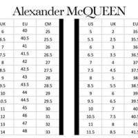 Alexander Mcqueen Shoe Size Chart