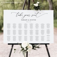 Alphabetical Seating Chart Wedding Template