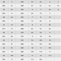 Alpina Cross Country Ski Boots Size Chart