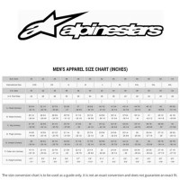 Alpinestars Atem Jacket Size Chart