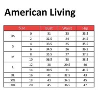 American Size Chart Clothing