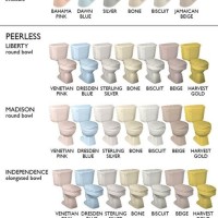 American Standard Color Chart Toilet