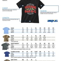 American T Shirt Size Chart To Uk