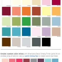 Americana Chalk Paint Color Chart