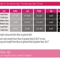 Ames Walker Pression Stockings Size Chart