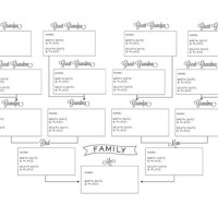 Ancestry Chart Templates