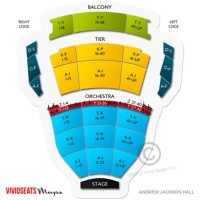 Andrew Jackson Hall Seating Chart