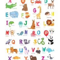 Animal Alphabet Chart Print