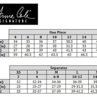 Anne Cole Size Chart