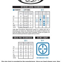 Arai Xd4 Size Chart