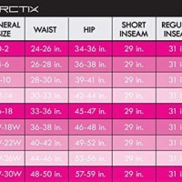 Arctix Snow Pants Size Chart