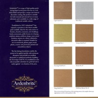 Ardenbrite Metallic Paint Colour Chart