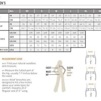 Ariat Breeches Size Chart