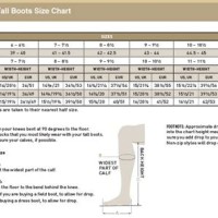 Ariat Tall Riding Boots Size Chart