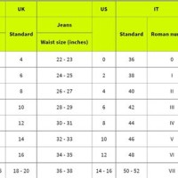 Armani Exchange Clothing Size Chart