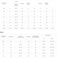 Armani Pants Size Chart