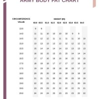 Army Body Fat Chart