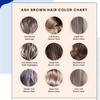 Ashy Brown Hair Color Chart