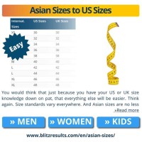 Asian Clothing Size Conversion Chart To Uk